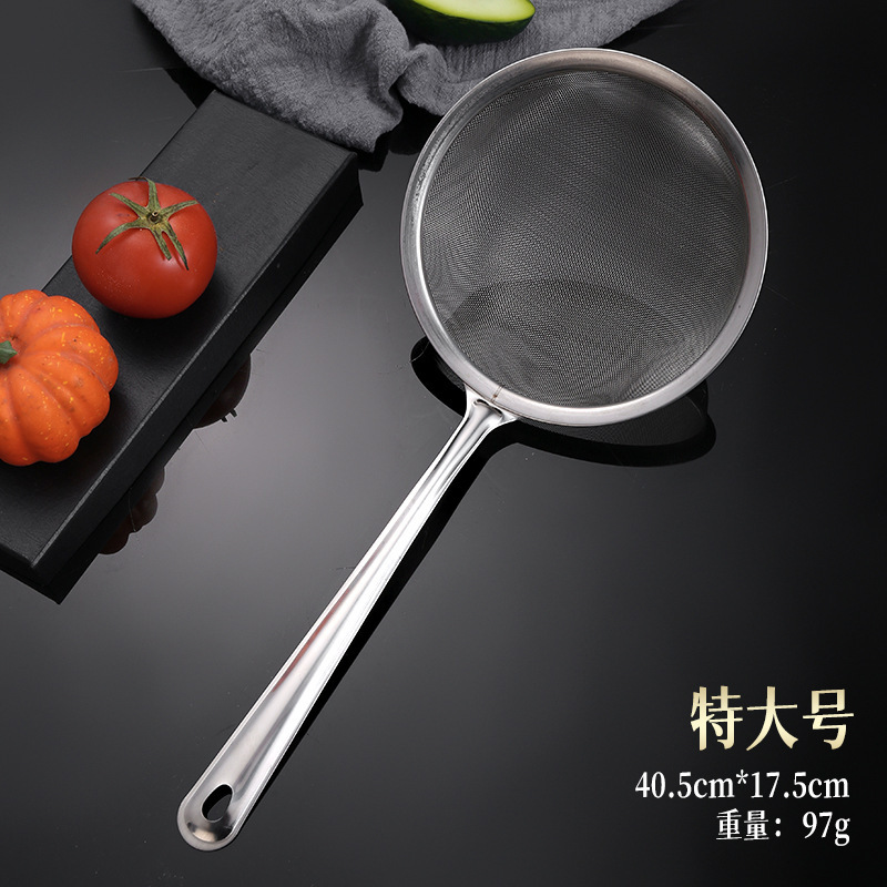 Cuchara de filtro de aceite de malla densa de acero inoxidable 18