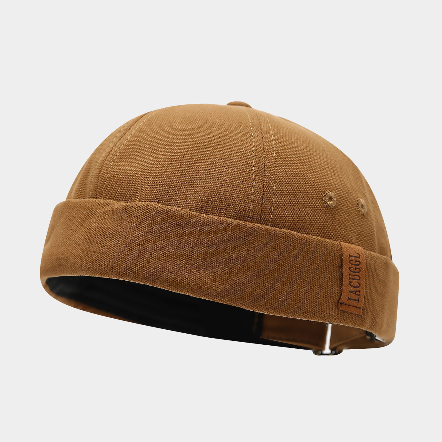 Sombrero de mujer de Moda de Primavera nuevo sombrero de melón retro sin ala estilo coreano versátil sombrero de piso de los hombres de la calle hip hop yuppie sombrero