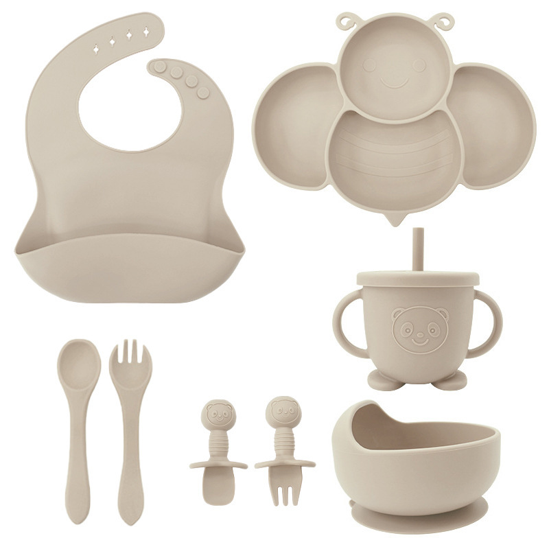 Bee Baby Plate Plate División Plate Baby Chuck Plate Plate Pla