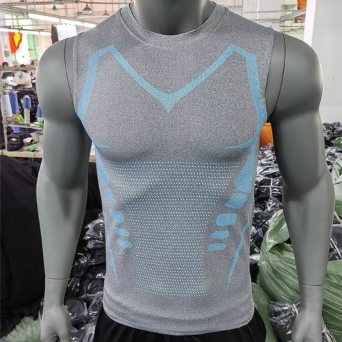 Men's Sports Fitness Running Quick Dry Backless Marathon Compression Top Elastic Basketball Sports Sleeveless Base Training