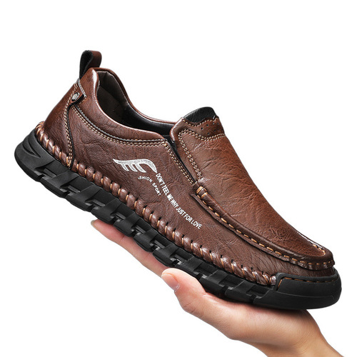 Export original orders, remove cabinets, pick up leaks, new casual leather shoes, men's genuine leather shoes, retro large size outdoor shoes