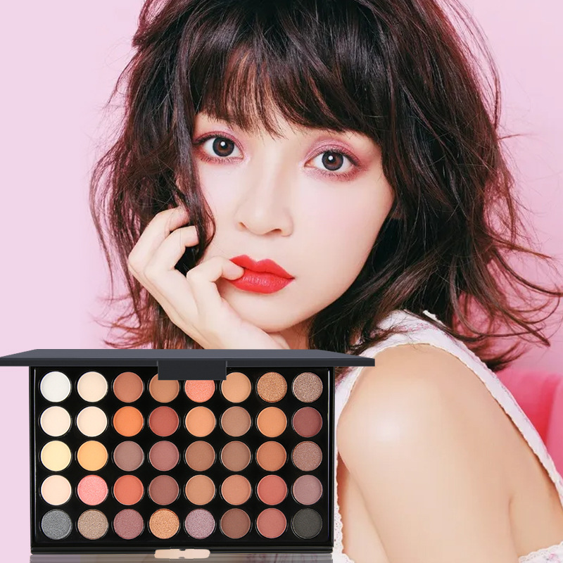 Paleta de sombras de ojos de 40 colores, tonos tierra mate, maquillaje de ojos ahumados, cosméticos perlados, maquillaje nude al por mayor, estilo fresco