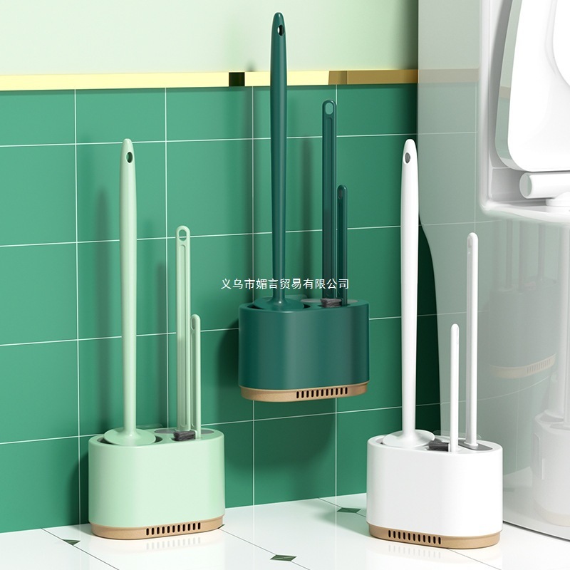 Self-Cleaning Toilet Brush Household No-Dead-Angle Set Wall-Mounted Toilet Brush Artifact Bathroom Three-Piece Set Accessible Luxury Self-Cleaning Toilet Brush Household No-Dead-Angle Set Wall-Mounted Toilet Brush Artifact Bathroom Three-Piece Set Accessible Luxury
