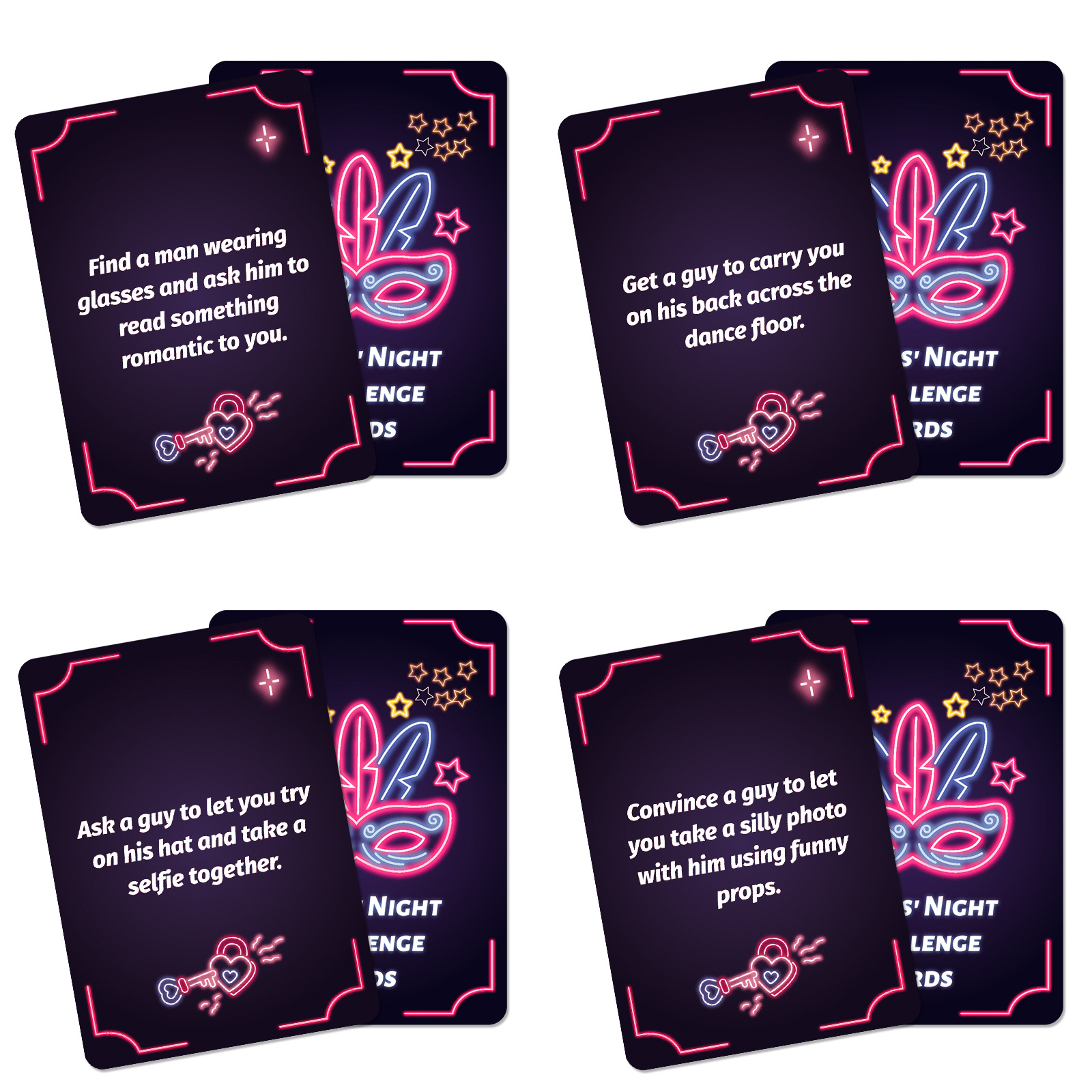 Board Game Party Cards With Challenges And Instruction Tasks_voghion.com