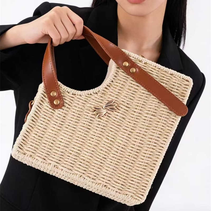 Summer brand straw wallet