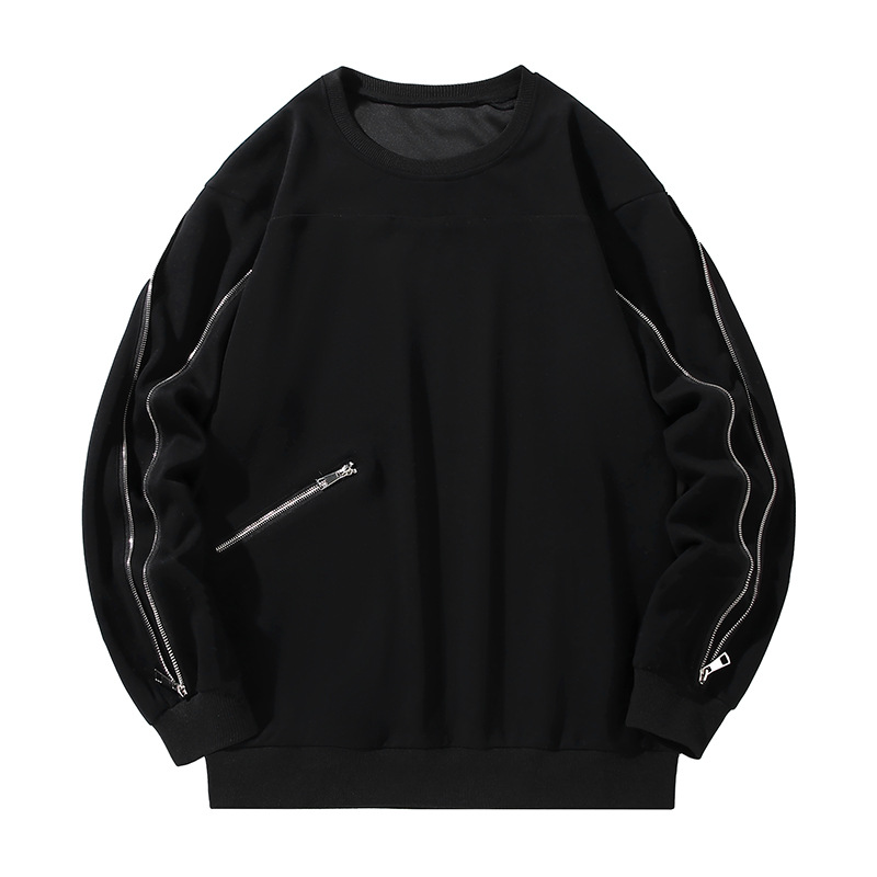 Męska odzież jesień plus rozmiar długi rękaw T-shirt męski luźny gruby męski okrągły dekolt cienki sweter dół koszula otyłość duży rozmiar_voghion.com