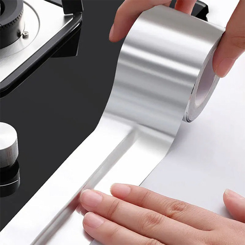 Kitchen high temperature aluminum foil tape stove sink waterproof sticker self-adhesive oil-proof sticker dishwashing pool anti-mildew seam tape