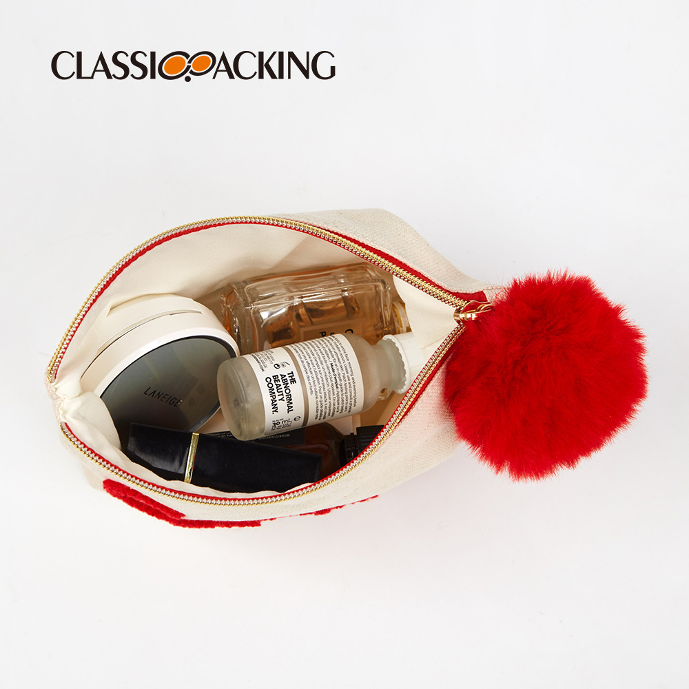 2024 nueva bolsa de lona impresa logotipo bordado de gran capacidad productos para el cuidado de la piel herramientas de belleza bolsa de almacenamiento portátil