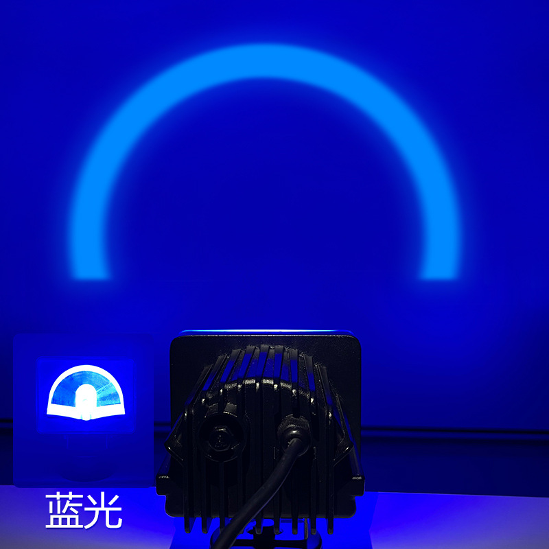 Luces de advertencia para montacargas luces de trabajo cuadradas luces rojas LED luces azules luces de borde ancho luces de área de seguridad luces de galería