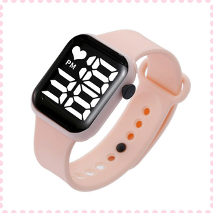TikTok Love LED Electronic Watch Fashion Small Square Watch Couple Children's Large Digital Bracelet Y1 Watch