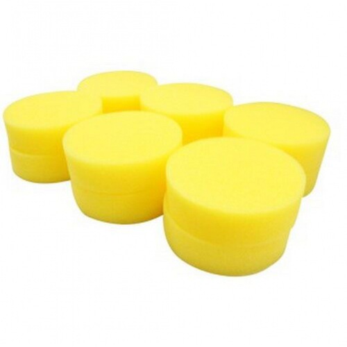 Waxing sponge high density round sponge car wash sponge car polishing wax sponge wipe factory direct sale