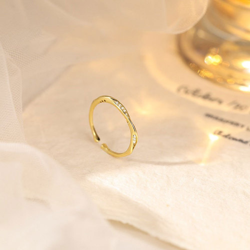 925 Pure Silver Ring for Women, Unique Minimalist Plain Band, Open Finger Ring, Fashionable and Personal, Retro Hand Accessory with a Sense of Elegance