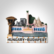 匈牙利树脂冰箱贴布达佩斯城市地标创意立体个性磁吸家居装饰批发