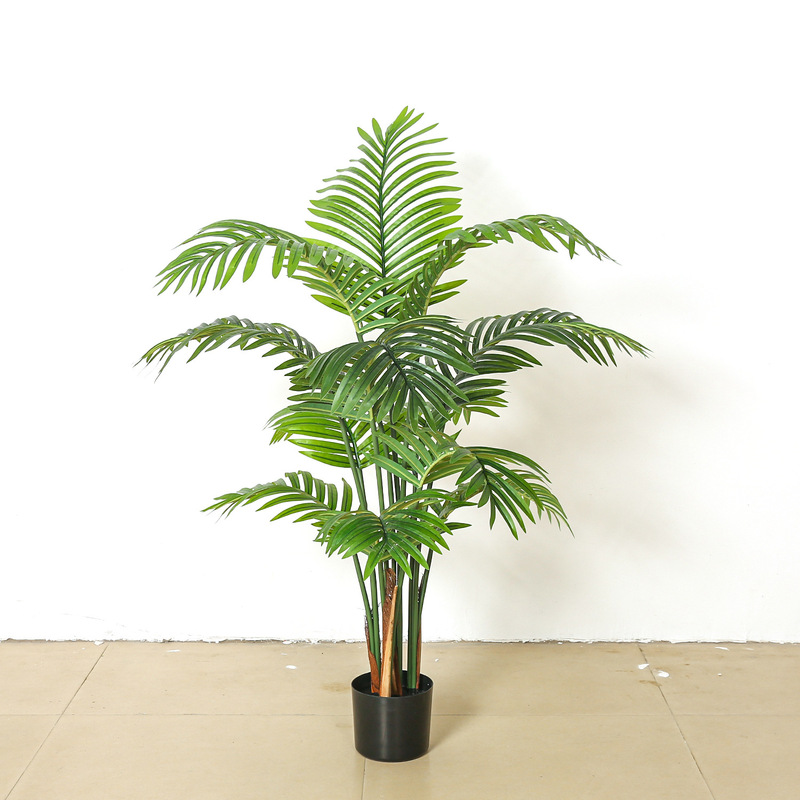 模擬緑の植物、高級なアマゾンの植物、鉢植えの植物、自宅のリビングルームの装飾品、床置きの屋内人工木の緑の植物|undefined