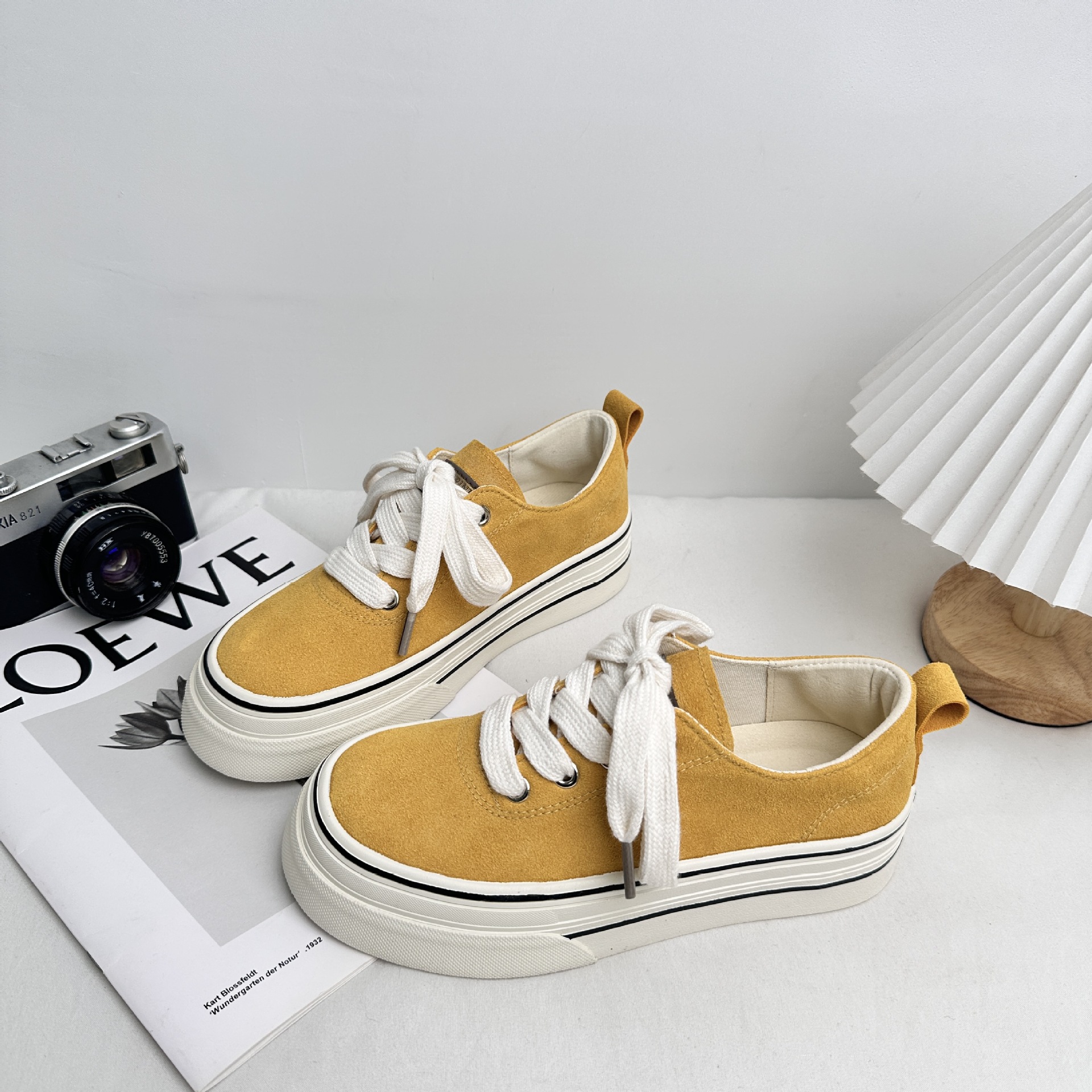 Yuanbo 2025 primavera nuevas zapatillas de deporte de todo fósforo estudiantes zapatos de lona coreanos Harajuku de corte bajo