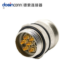 Supply M23 straight 6-pin male welding wire connector