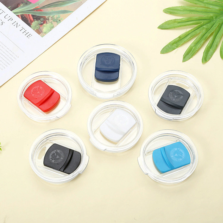 厂家现货yeti磁吸盖汽车杯塑料杯盖不锈钢保温杯推片盖跨境磁铁盖