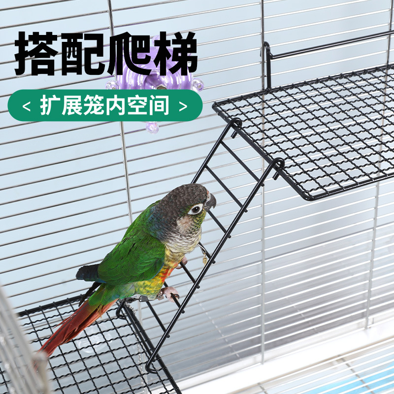 鹦鹉站网互动站台休息站架跳台平台爬梯攀爬玩具非不锈钢站网片