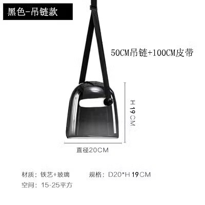 设计师包厢装饰法式卧室床头样板房餐厅创意圆形酒吧玻璃吊灯|undefined