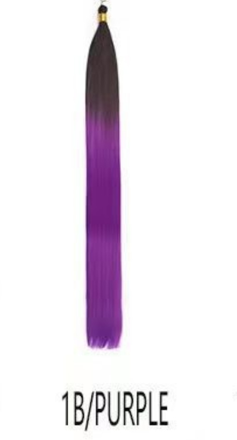 Wholesale Bone Straight bulk hair 24 pulgadas de fibra química Braiding Hair
