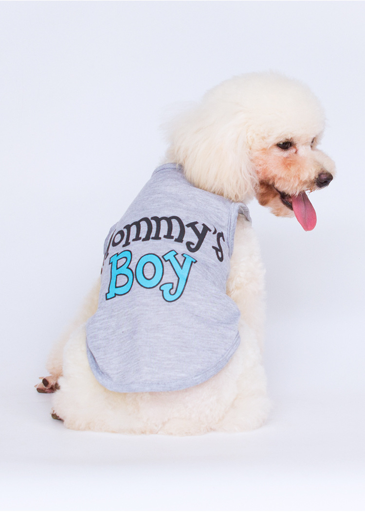 Pet Dog Casual Cotton Letter Pattern Clothes display picture 2