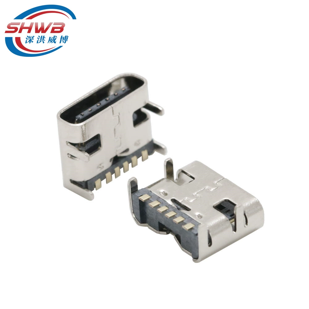 TYPE-C 3.1 USB материнская плата 6-пиновый быстрая зарядка флеш-схватка материнская высокая передача данных зарядная гнездо