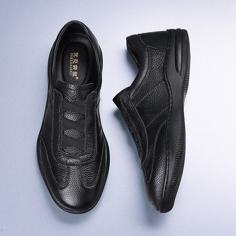 Piel de vaca de primera capa verano nuevos zapatos casuales para hombres zapatos de cuero transpirables para hombres zapatos blancos de todo fósforo zapatos para hombres zapatos para hombres