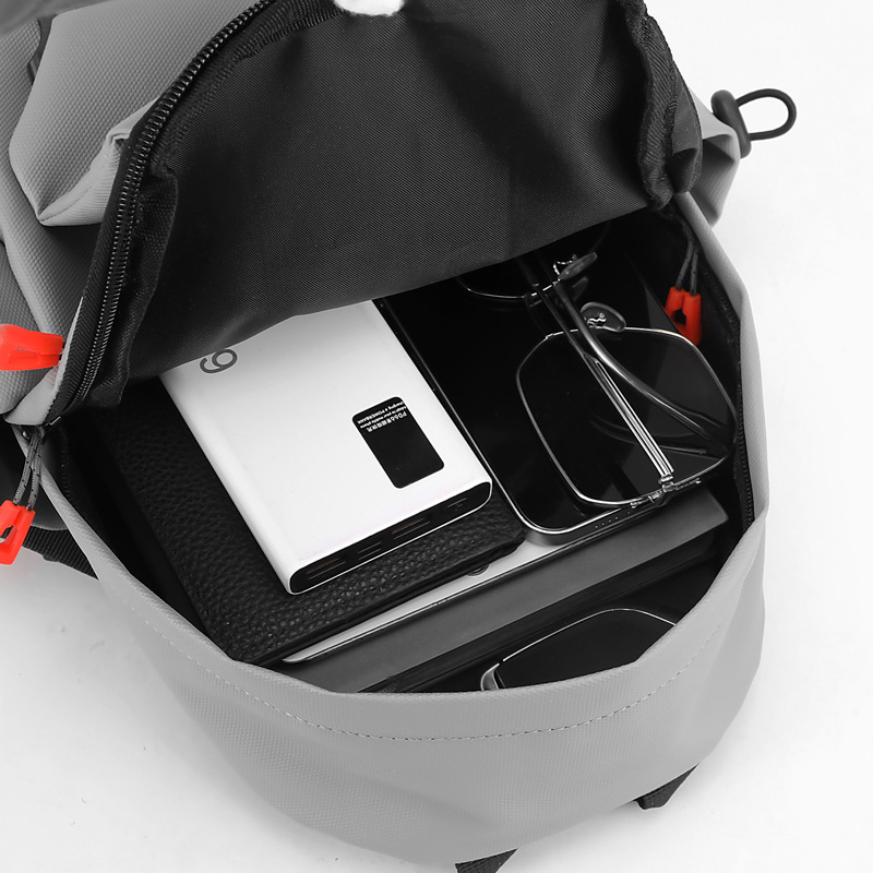 Bolso de pecho de moda transfronteriza, moda de montar para hombres, bolso de mochila multifuncional, bolso de hombro deportivo de ocio de gran capacidad.