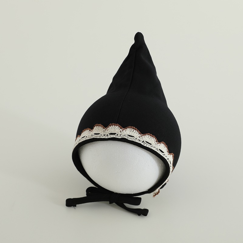 Sombreros para bebés de primavera y otoño de encaje borde protector de orejas gorras de punta ins sombreros coreanos para salir gorras de aire