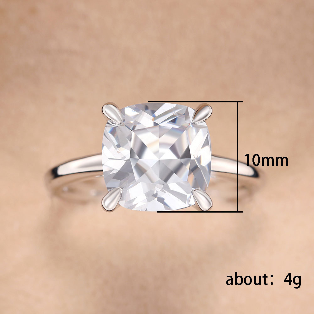 1 Piece Quantity Elegant Classic Style Geometric Copper Inlay Zircon Rings