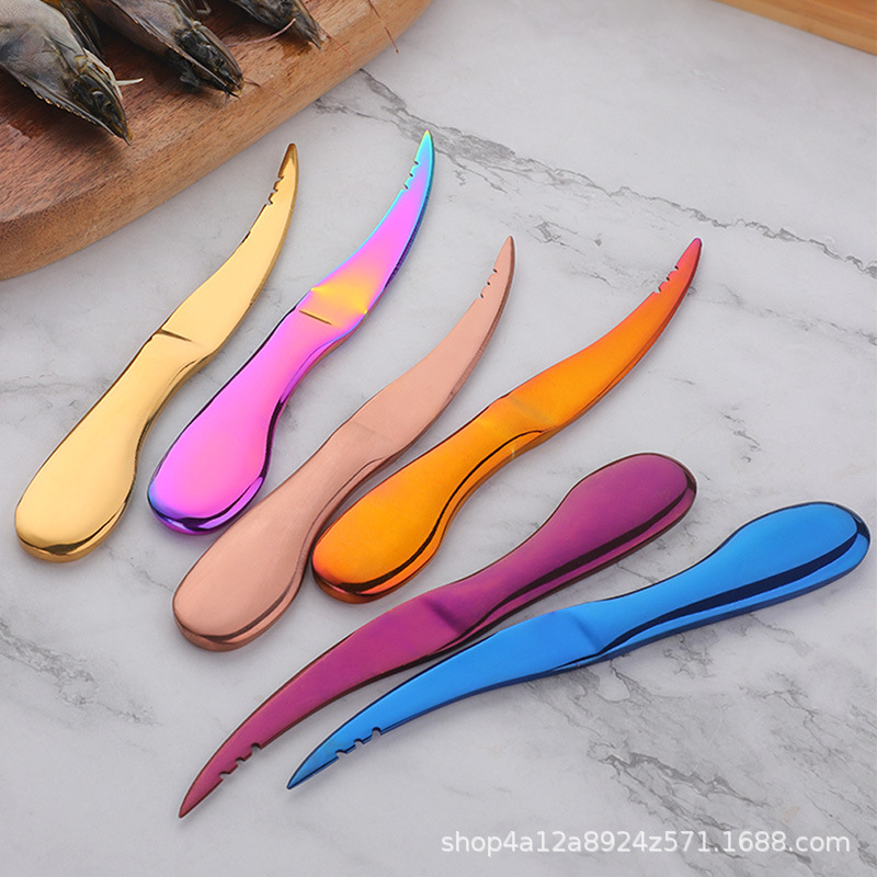 Stainless steel boiling shrimp knife home use shrimp to remove…
