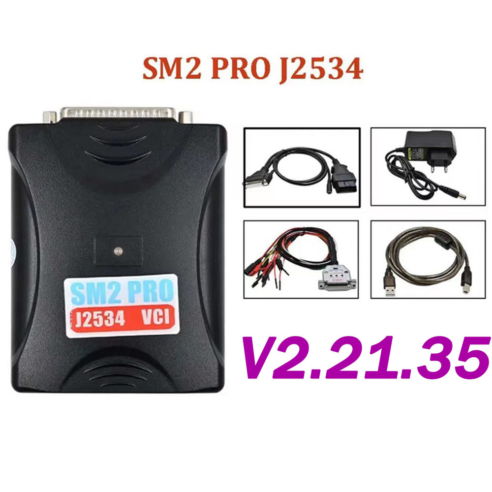 Latest version V2.21.35 SM2PRO J2534 ECU TOOL programming tool car diagnostic device