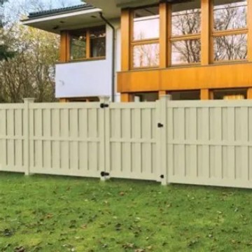 Langjie 6 Feet High X 6 Feet Wide Eco-Friendly Modern Design Privacy Polyvinyl Chloride Plastic Pvc Garden Fence