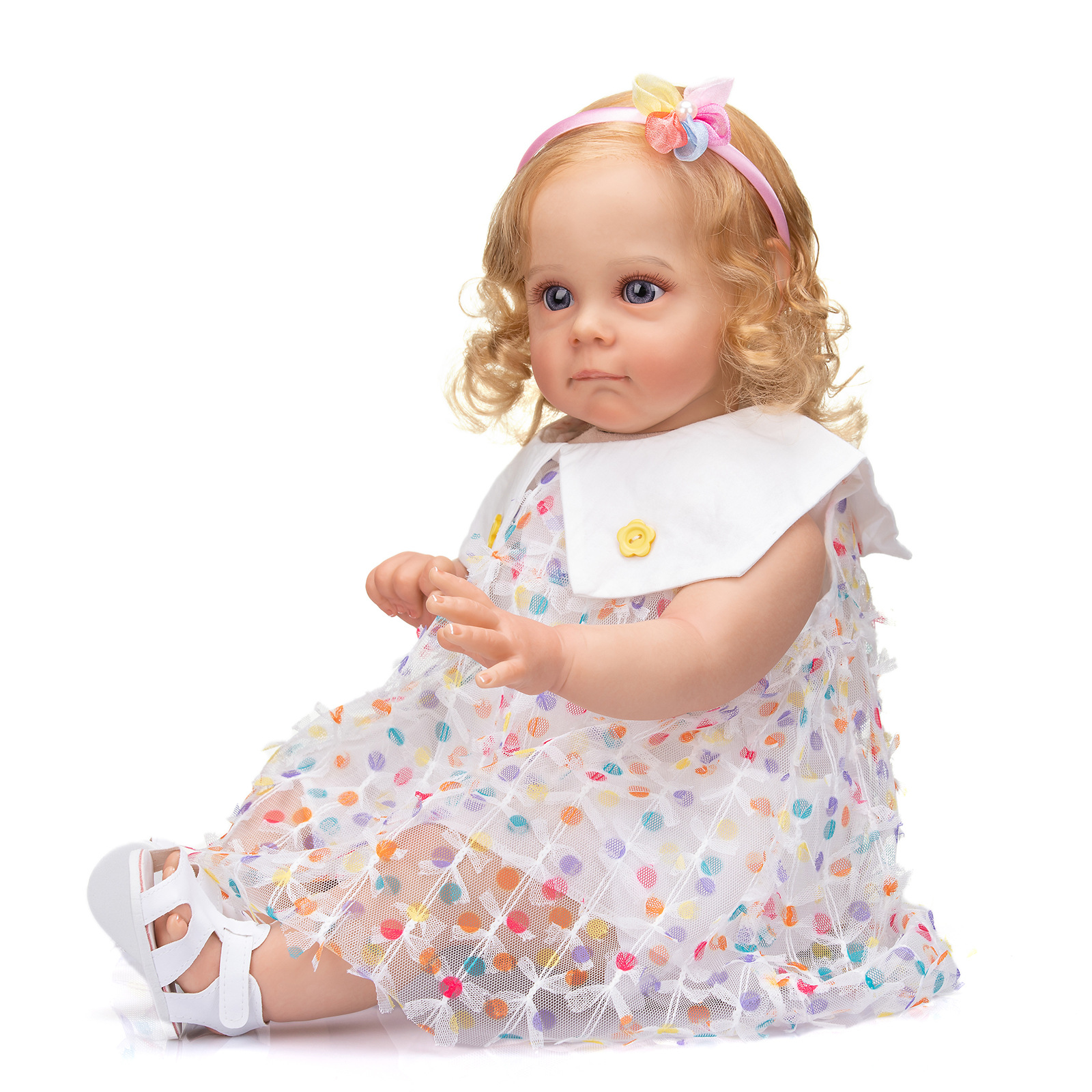 60cm simulación muñeca renacer niño Maddie transfronterizo e-commerce suministro entrega de una sola pieza