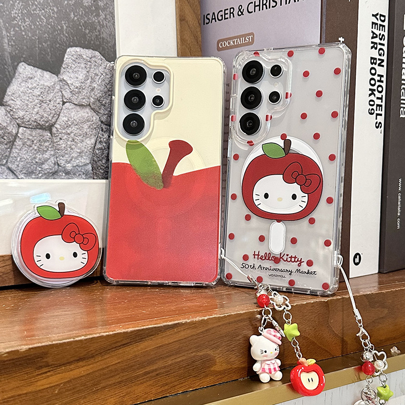 Cute Cartoon Kt Suitable for Samsung S26Ultra Mobile Phone Case Galaxy S25 Magnetic Stand S26/24Plus Cute Cartoon Kt Suitable for Samsung S26Ultra Mobile Phone Case Galaxy S25 Magnetic Stand S26/24Plus