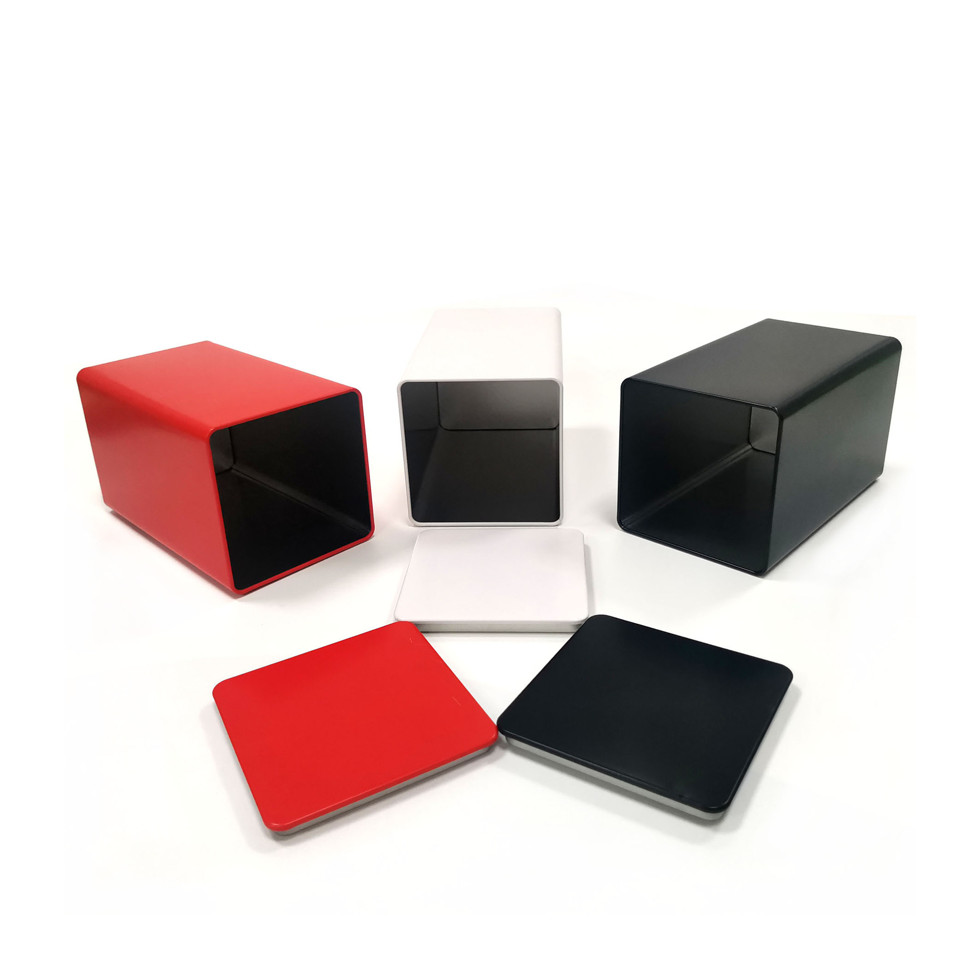 Lata de metal para té de 85 mm, esmerilada, de alta calidad, para uso general, lata pequeña de hierro cuadrada, lata de hojalata para té negro, caja de hierro image 4
