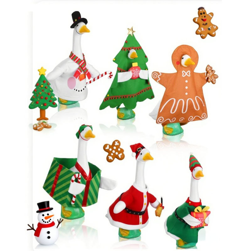 6 ピース/セットクリスマスポーチガチョウ衣装中庭ガチョウ服アイ屋外芝生テラス中庭アートガーデンコスチューム|undefined