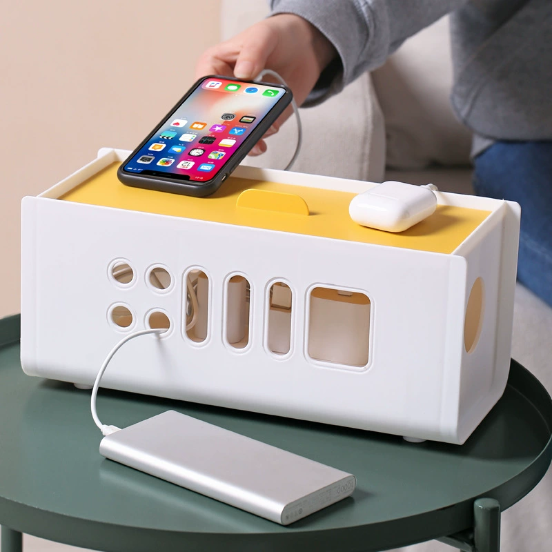 Bio Star Storage Box with Power Supply and Charger – Multi-Function Cable Organizer & Storage System