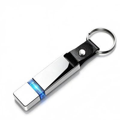 Cross-border creative battery-free Car key bag - rectangular-static-point-stick-blue