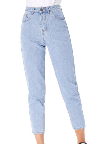 wish European and American women's spring and autumn new casual straight jeans