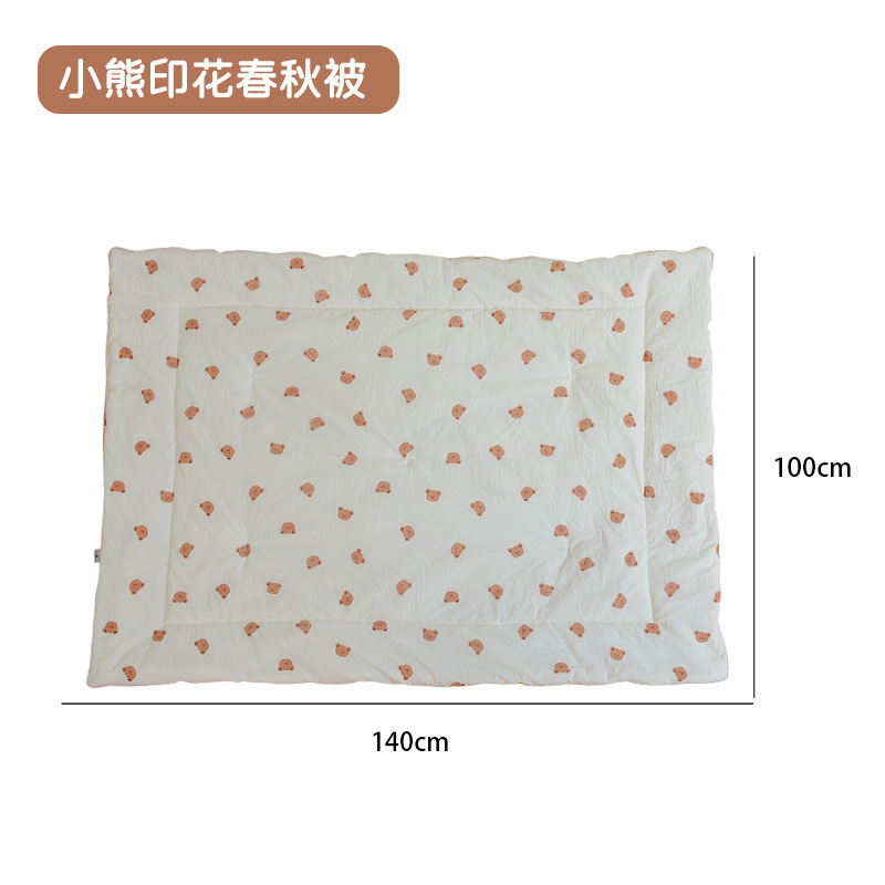 곰 인쇄 봄과 가을 침구