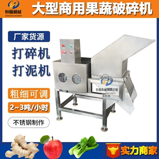 定制高产量大型果蔬破碎机 刺梨沙棘果连续式粉碎机 苹果打浆机