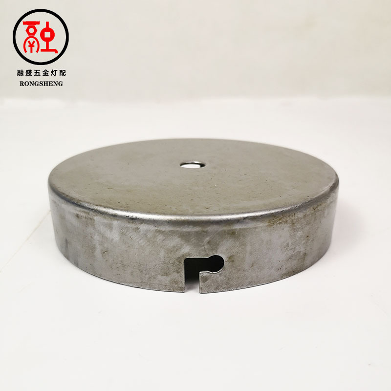 厂家直销1.5料五金吸顶直边盘底座家具台面圆盘法兰盖钟表机芯盒