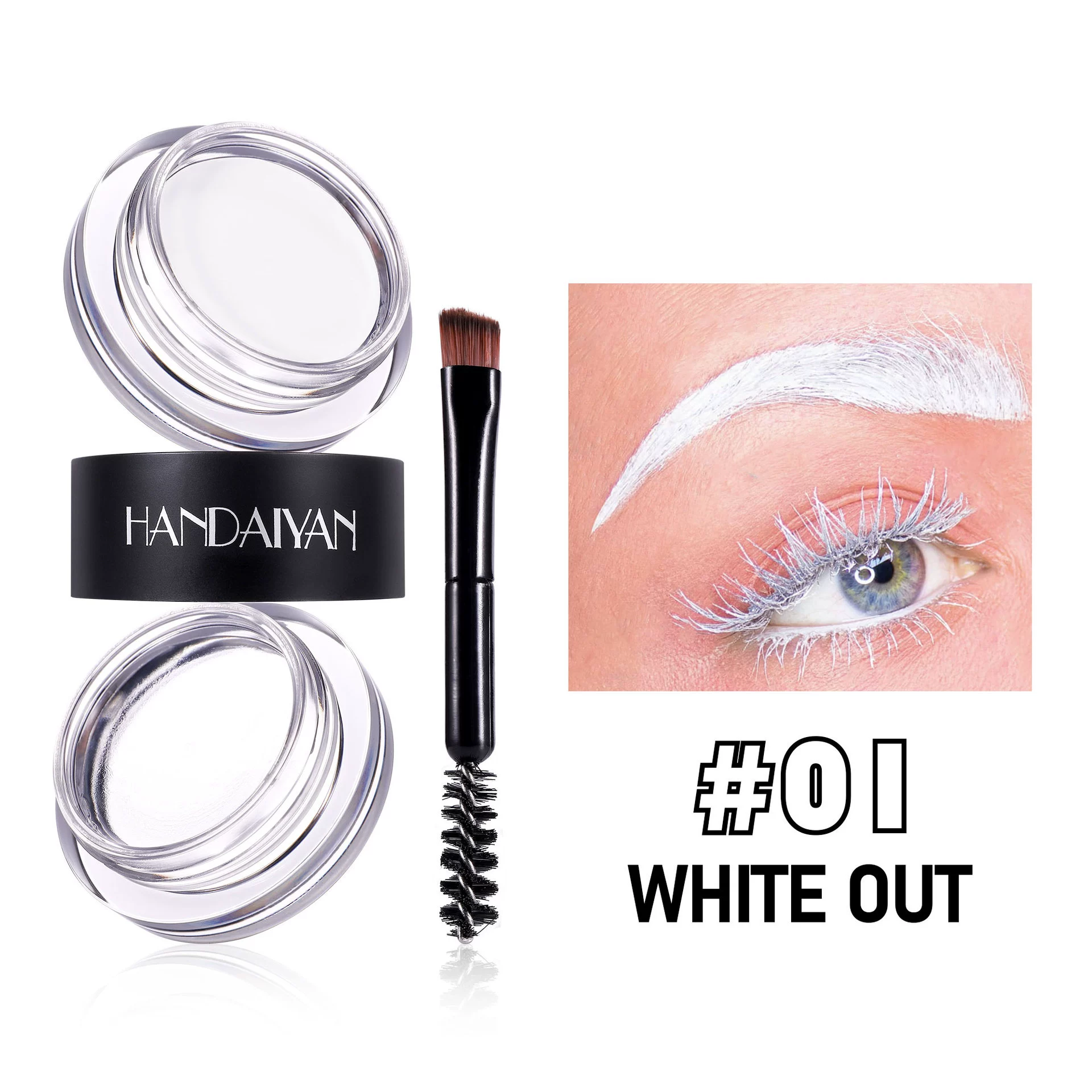 (Cross-border trading), waterproof eyebrow dye, new collection, 2 in 1, 8 colors