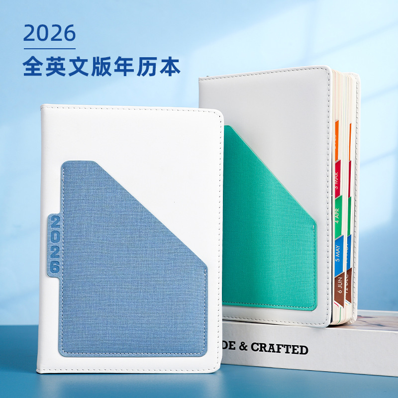 Calendario en color puede imprimir logotipo personalizado calendario manual simple cuaderno de diario cuaderno de notas a5