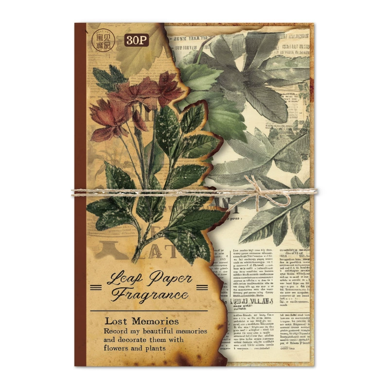 Jilu Yujian Eslite Lost Memory Series - Retro White Ox Paper Old DIY Handbook Backing Material Paper
