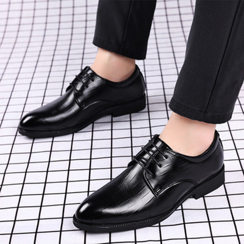 Men's Casual Shoes, Large Size Business Formal Shoes, Pointed Toe Laced Wedding Shoes in Multiple Styles