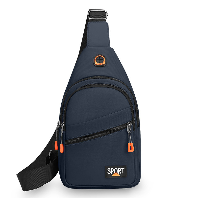 Bolsa de hombro de nylon universal de comercio exterior para hombres nuevo tipo multicapa simple mochila de moda al aire libre bolso de pecho de bicicleta