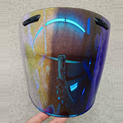 Dəbilqə (Kaska) aksesuarları – Changing Mask Helmet Lens - transparent-color-changing-aurora-blue