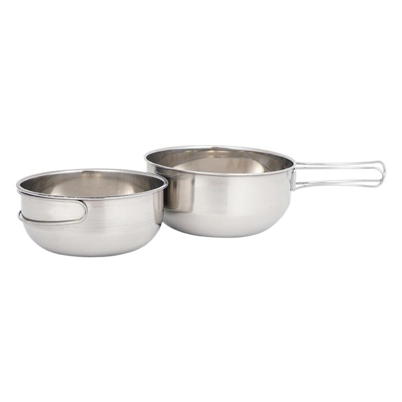 Al Aire Libre 304 plegable de acero inoxidable tazón 500ml camping portátil multi-funcional picnic set Tazón utensilios de cocina taza de escalada vajilla